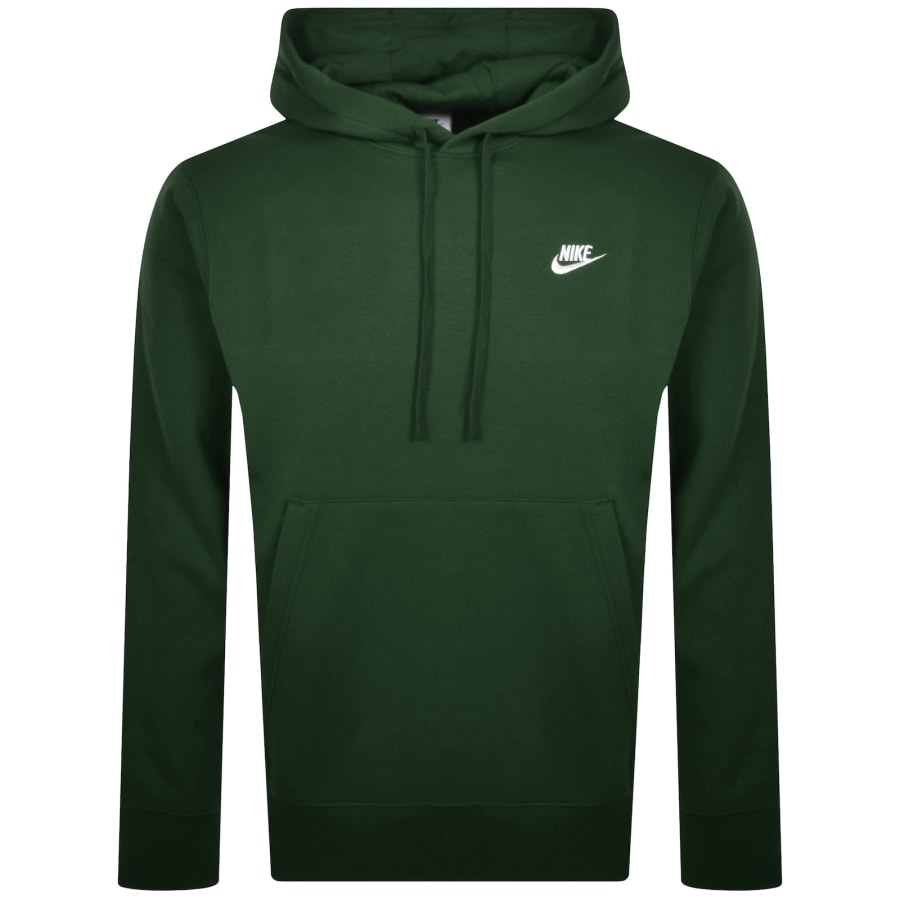 Nike club hoodie in green clearance